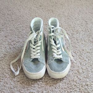 Light Green Suede High-Top VANS